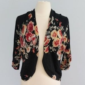 Maeve Cocoon Rose Sweater Cardigan